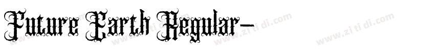 Future Earth Regular字体转换